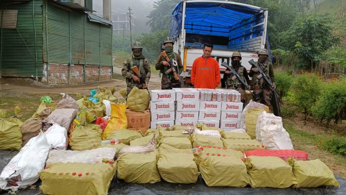 Assam Rifles seizes foreign liquor in Manipur