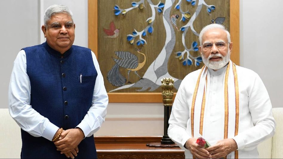 PM Modi speaks to Vice President Dhankhar, expresses pain at 'abject theatrics of some MPs PM Modi speaks to Vice President Dhankhar, expresses pain at 'abject theatrics of some MPs