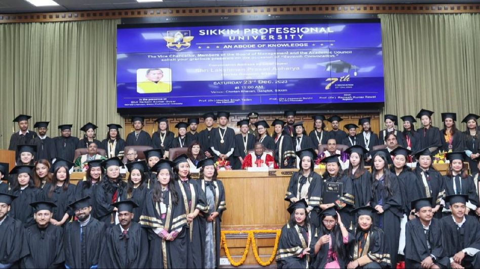 Sikkim Professional University holds 7th convocation ceremony, 129 students awarded degrees in various disciplines Sikkim Professional University holds 7th convocation ceremony, 129 students awarded degrees in various disciplines