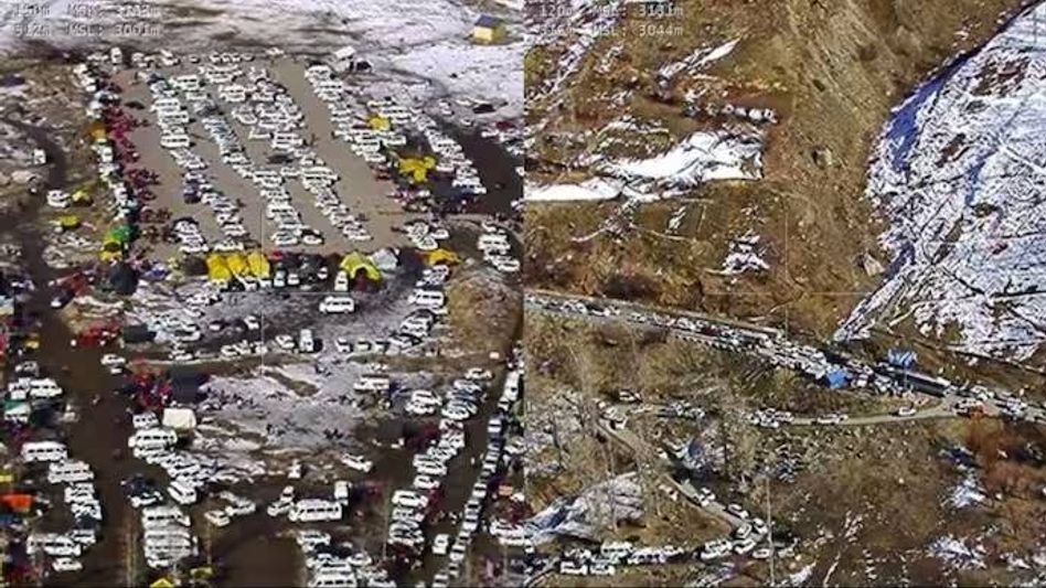 Traffic woes in Himachal's Lahaul, Spiti on Christmas Day Traffic woes in Himachal's Lahaul, Spiti on Christmas Day