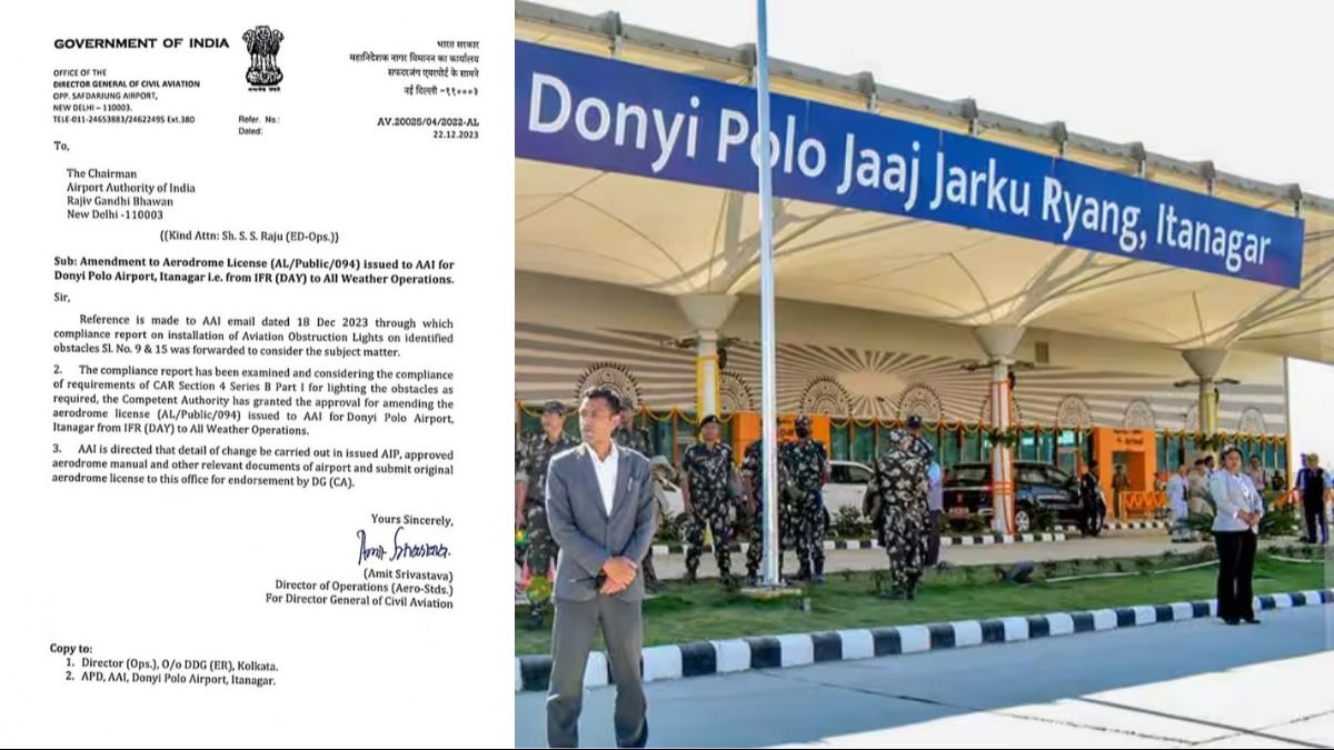 Arunachal: Donyi Polo Airport granted all-weather licence Arunachal: Donyi Polo Airport granted all-weather licence