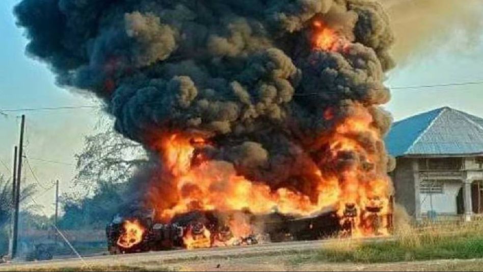 40 killed after gas tanker explodes in north-central Liberia 40 killed after gas tanker explodes in north-central Liberia