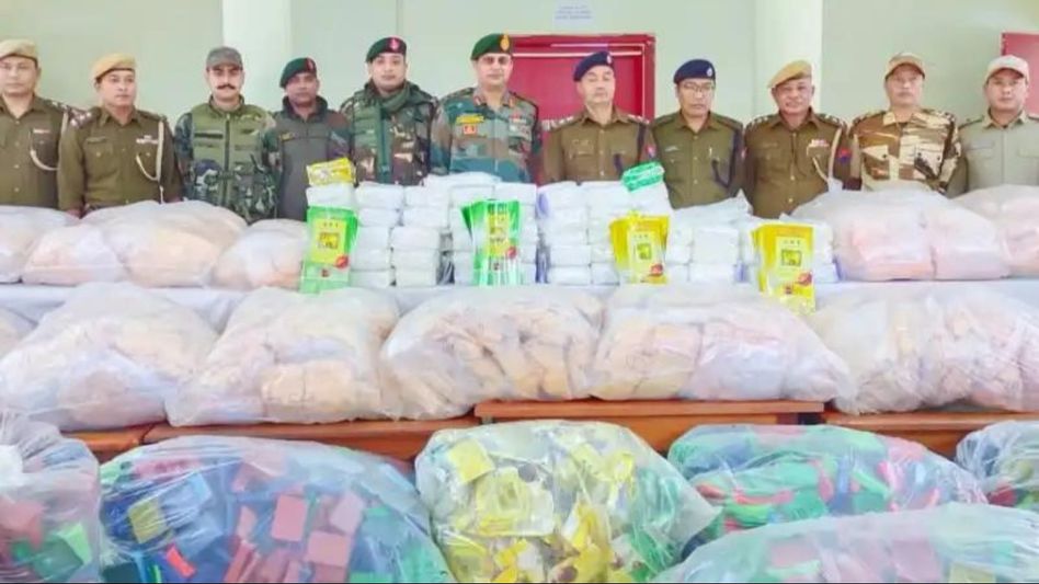 Mizoram: Assam Rifles seize drugs worth Rs 956 crore in 2023 Mizoram: Assam Rifles seize drugs worth Rs 956 crore in 2023