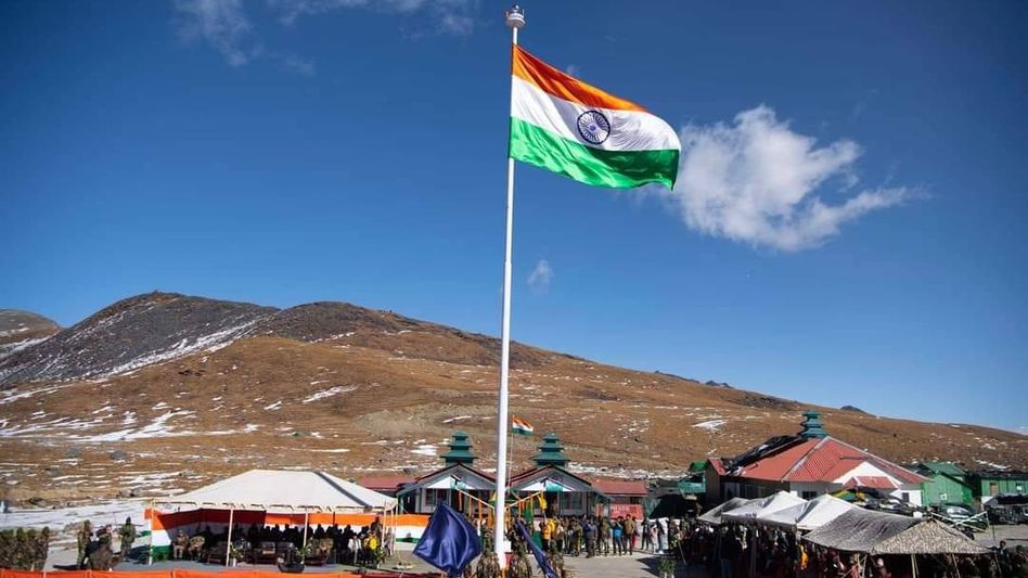 Arunachal Pradesh: 73 feet tall mast tricolor inaugurated in Tawang Arunachal Pradesh: 73 feet tall mast tricolor inaugurated in Tawang