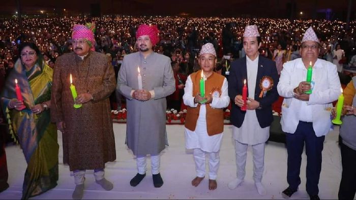 Sikkim CM graces spiritual celebration at Sadhbhavana Sammelan on New Year's Eve