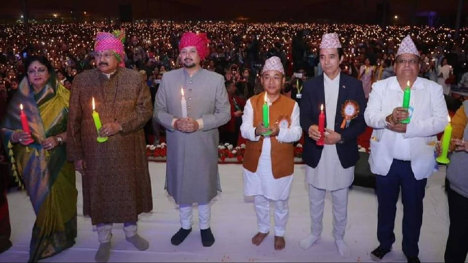 Sikkim CM graces spiritual celebration at Sadhbhavana Sammelan on New Year's Eve Sikkim CM graces spiritual celebration at Sadhbhavana Sammelan on New Year's Eve