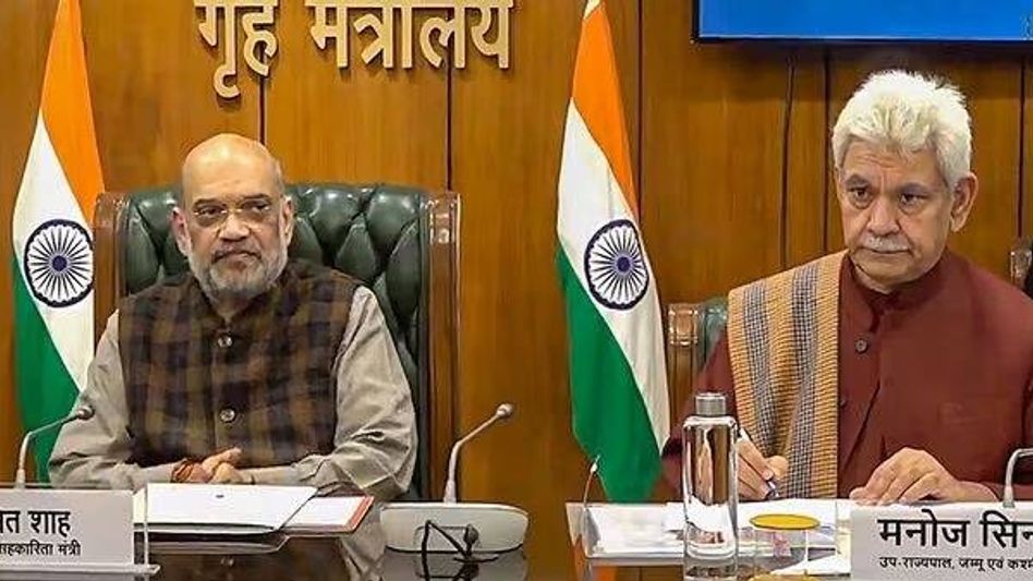 Amit Shah chairs high-level meet, reviews security in Jammu & Kashmir Amit Shah chairs high-level meet, reviews security in Jammu & Kashmir