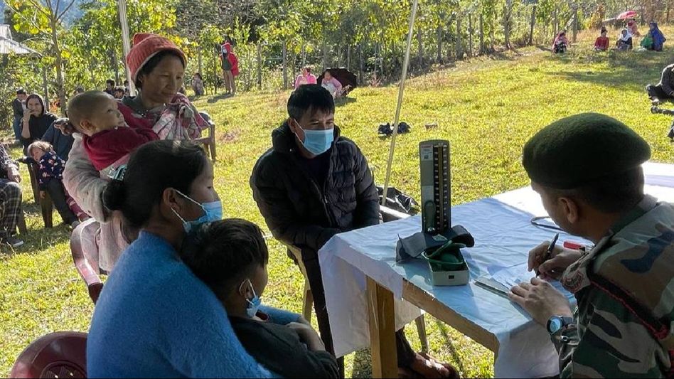 Assam Rifles conduct mobile medical camp at remote Khona village in Arunachal  Assam Rifles conduct mobile medical camp at remote Khona village in Arunachal