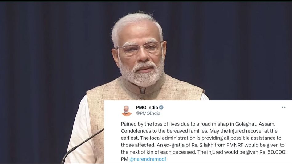 Assam's Dergaon accident: PM Modi announces ex-gratia of Rs 2 lakh to the kin of deceased, Rs 50,000 for injured Assam's Dergaon accident: PM Modi announces ex-gratia of Rs 2 lakh to the kin of deceased, Rs 50,000 for injured