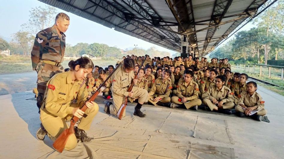 Assam: Combined Annual Training Camp for NCC girls cadets underway in Guwahati Assam: Combined Annual Training Camp for NCC girls cadets underway in Guwahati