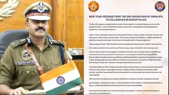 Assam DGP GP Singh vows action against cyber financial frauds in new year address
