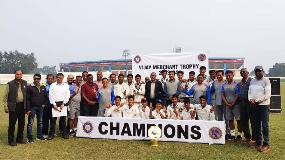 Manipur wins BCCI U-16 boys Vijay Merchant Trophy after defeating Meghalaya in Jharkhand Manipur wins BCCI U-16 boys Vijay Merchant Trophy after defeating Meghalaya in Jharkhand