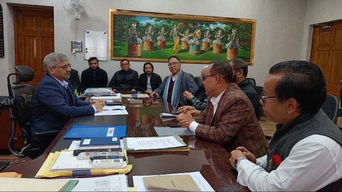 Congress delegation holds meeting with Manipur Chief Secretary for 'Bharat Jodo Nyay Yatra' inauguration