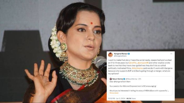 Kangana Ranaut says she has script ready for Bilkis Bano case