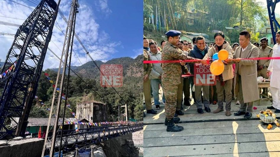 Sikkim: Bailey bridge over Sanklang River inaugurated in Mangan Sikkim: Bailey bridge over Sanklang River inaugurated in Mangan