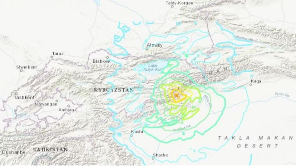 Powerful earthquake hits China-Kyrgyzstan border Powerful earthquake hits China-Kyrgyzstan border