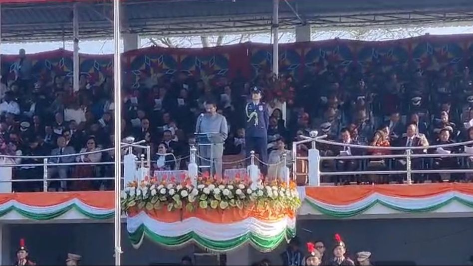 Mizoram government celebrates 75th Republic Day of India in Aizawl Mizoram government celebrates 75th Republic Day of India in Aizawl