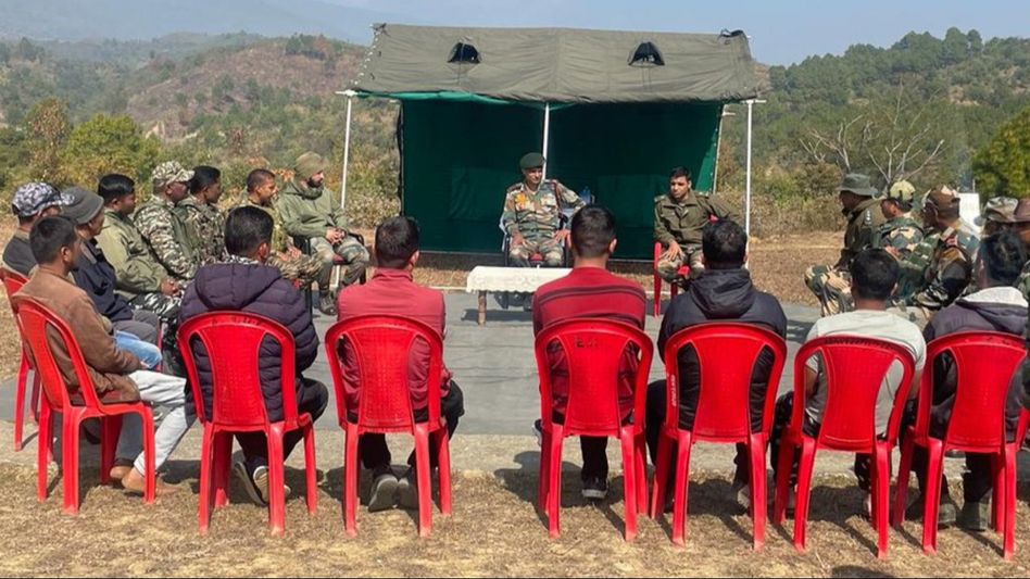 Manipur: Assam Rifles organises joint security meeting in Churachandpur District Manipur: Assam Rifles organises joint security meeting in Churachandpur District