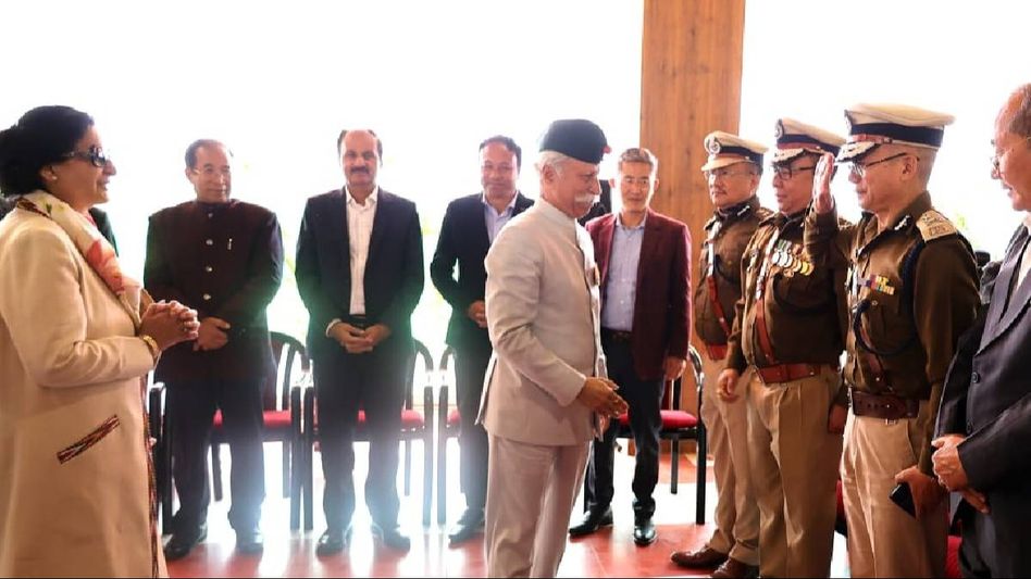 Arunachal Governor KT Parnaik hosts grand 'At Home' function celebrating 75th Republic Day Arunachal Governor KT Parnaik hosts grand 'At Home' function celebrating 75th Republic Day