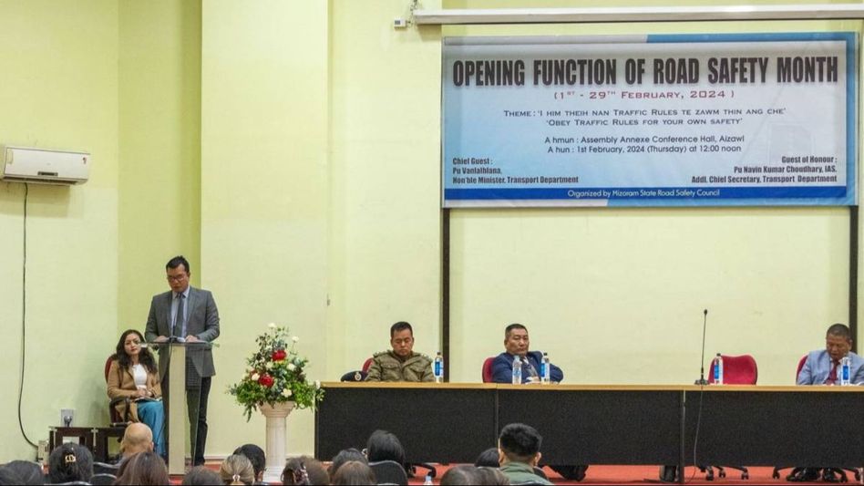Mizoram launches road safety month 2024 to curb rising accidents Mizoram launches road safety month 2024 to curb rising accidents