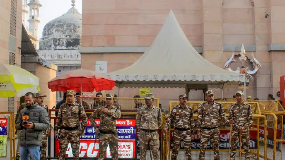 Heavy security around gyanvapi mosque after Varanasi court allows hindu prayers in disputed area on Friday Heavy security around gyanvapi mosque after Varanasi court allows hindu prayers in disputed area on Friday