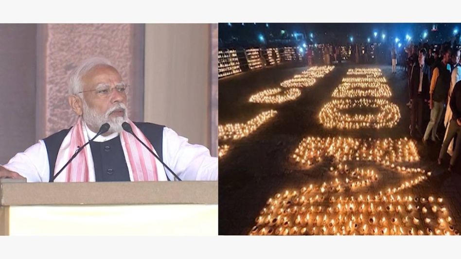 PM Modi addresses with opening line in Assamese, talks of development projects PM Modi addresses with opening line in Assamese, talks of development projects