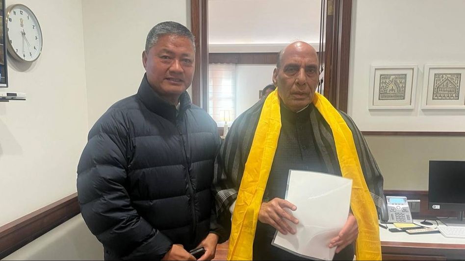 Sikkim MP meets Union Minister Rajnath Singh, calls for action on Lachen connectivity woes Sikkim MP meets Union Minister Rajnath Singh, calls for action on Lachen connectivity woes