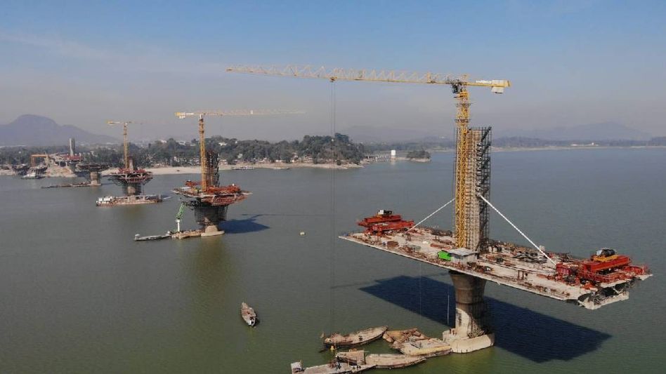 Assam: Himanta Biswa Sarma shares photos of North Guwahati bridge set to open by year-end Assam: Himanta Biswa Sarma shares photos of North Guwahati bridge set to open by year-end