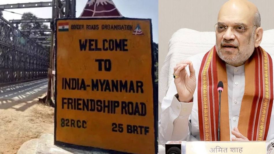 Centre implements 10 km border stretch with Myanmar in Manipur's Moreh, says Amit Shah Centre implements 10 km border stretch with Myanmar in Manipur's Moreh, says Amit Shah