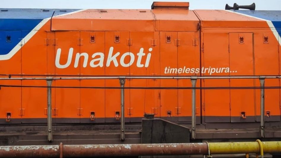 Unakoti shines on tracks: Tripura's iconic destination featured on Indian Railways locomotive Unakoti shines on tracks: Tripura's iconic destination featured on Indian Railways locomotive