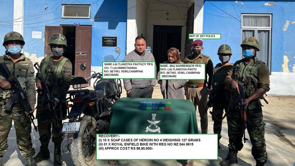 Mizoram: Drugs worth Rs 1.75 crore seized in Champhai district Mizoram: Drugs worth Rs 1.75 crore seized in Champhai district