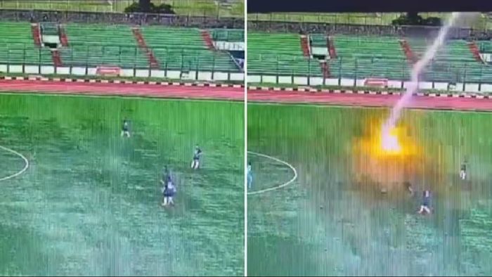 Indonesian football player dies after being struck by lightning on field
