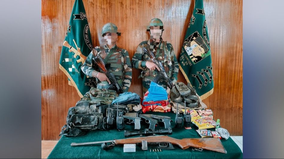 Nagaland: Huge cache of arms and ammunition recovered in Shingphan area during joint operation by Assam Rifles, state police Nagaland: Huge cache of arms and ammunition recovered in Shingphan area during joint operation by Assam Rifles, state police
