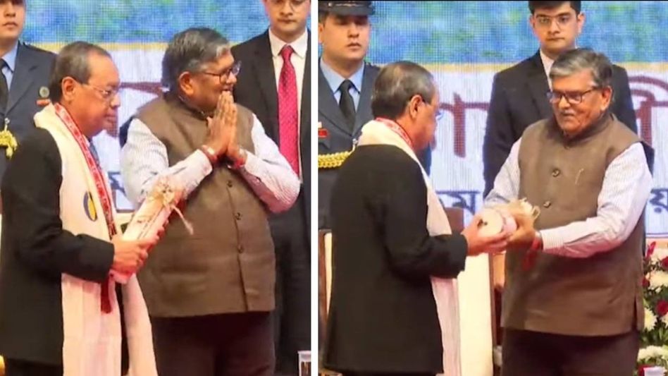 Former CJI Ranjan Gogoi honoured with Assam Baibhab, state's highest civilian award Former CJI Ranjan Gogoi honoured with Assam Baibhab, state's highest civilian award