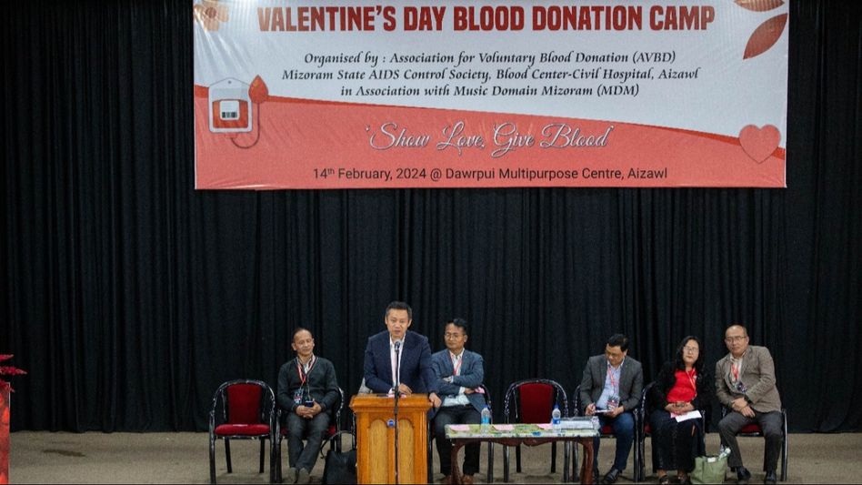 Mizoram: Blood donation camp held in Aizawl Mizoram: Blood donation camp held in Aizawl