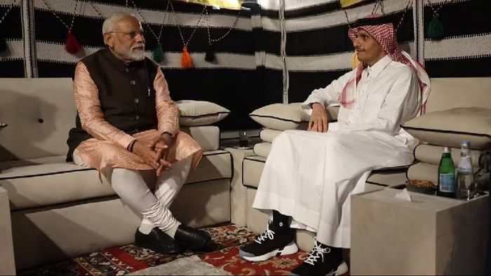 PM Modi meets Qatari PM Sheikh Mohammed bin Abdulrahman Al Thani on second official visit to Qatar