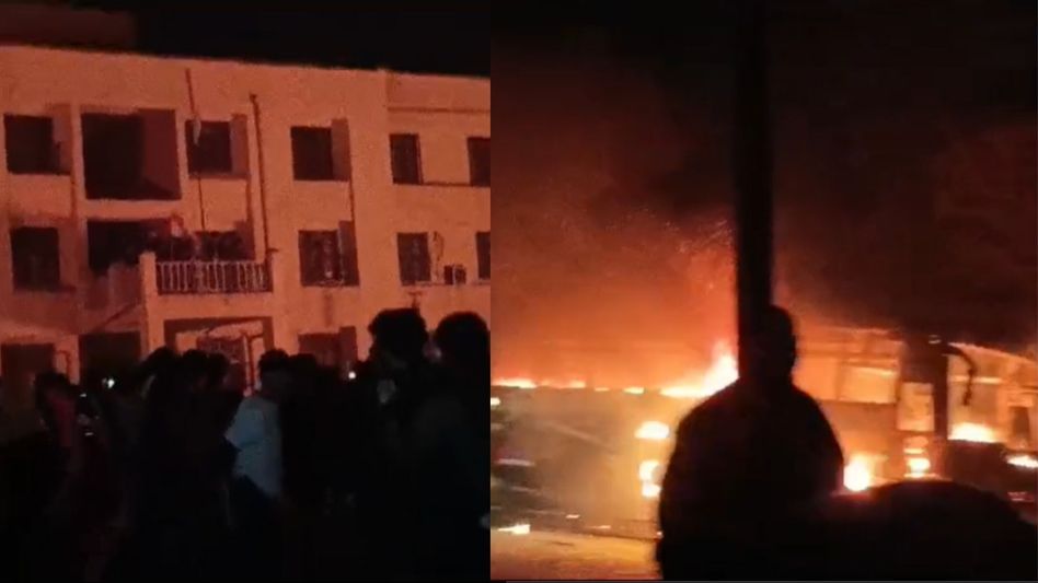 Manipur: Around 400 people attempt to storm SP office in Churachandpur Manipur: Around 400 people attempt to storm SP office in Churachandpur