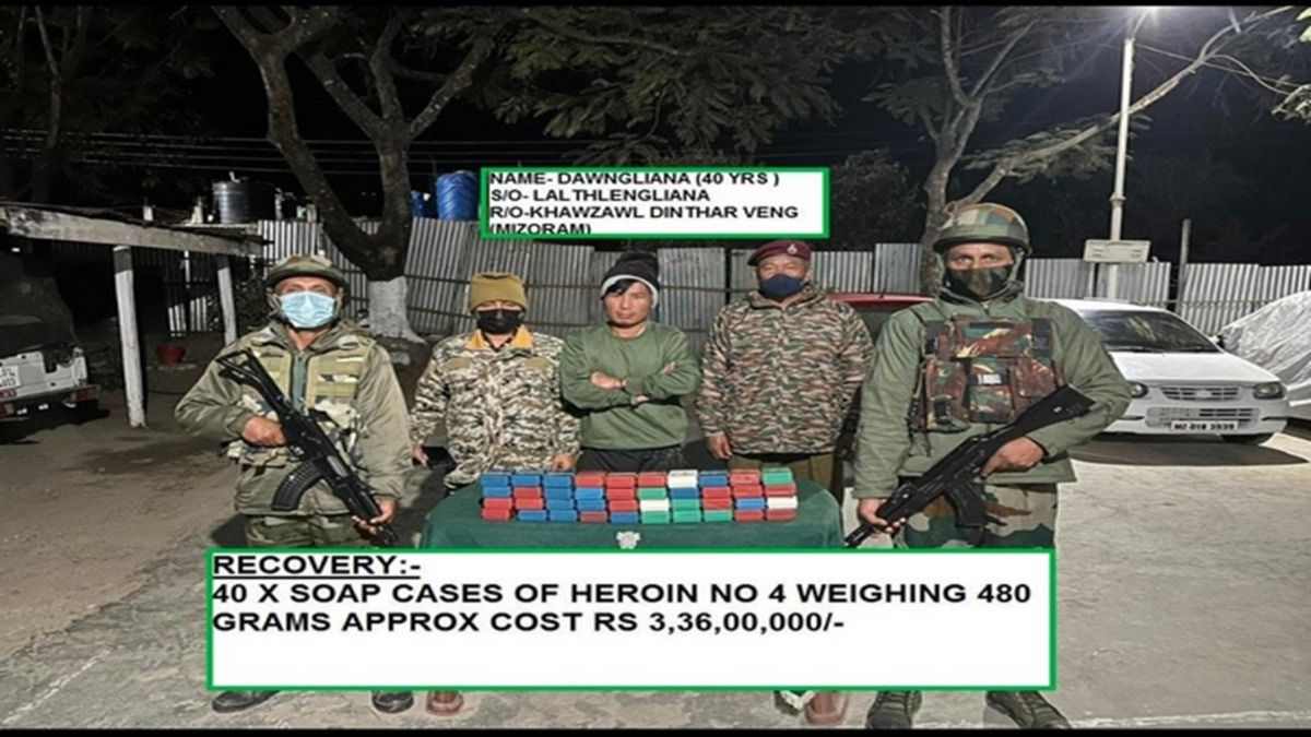 Assam Rifles seizes drugs worth Rs 130 crore in last 45 days in Mizoram