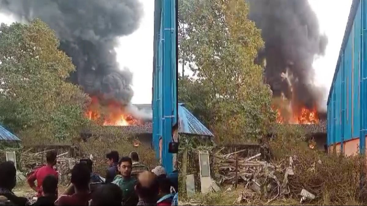 Assam: Major fire breaks out at New Bongaigaon railway workshop, no casualties reported Assam: Major fire breaks out at New Bongaigaon railway workshop, no casualties reported