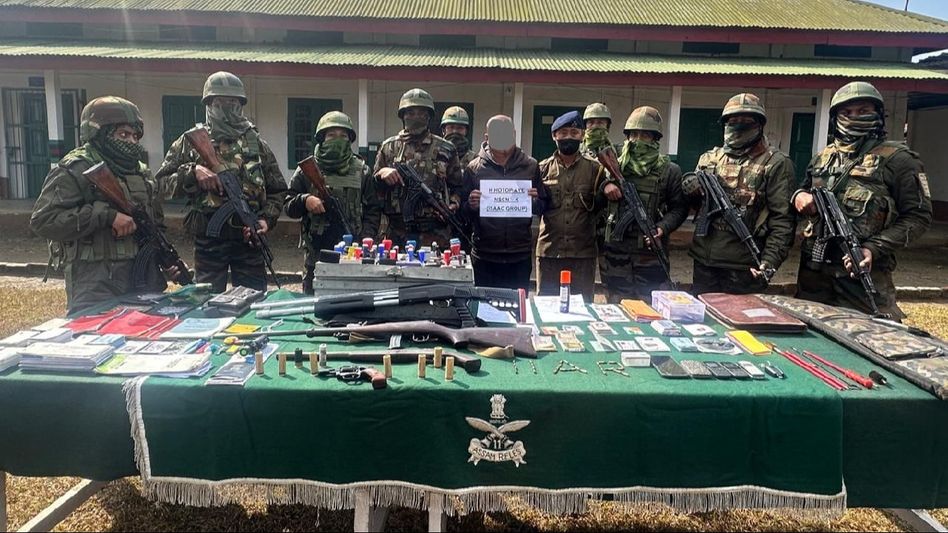 Nagaland: One NSCN-K (ISAK) cadre apprehended with arms and ammunition in Zunhebhoto Nagaland: One NSCN-K (ISAK) cadre apprehended with arms and ammunition in Zunhebhoto
