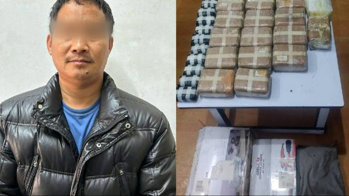 Major drug bust in Mizoram, over 17 kilograms of methamphetamine seized.