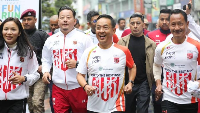 Sikkim CM participates in run organised by Gangtok Smart City Development Ltd