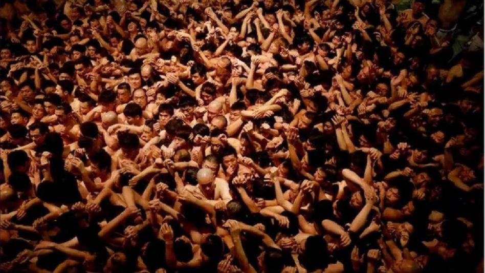 Japan's age old "naked men" festival ends amid aging population. Japan's age old "naked men" festival ends amid aging population.