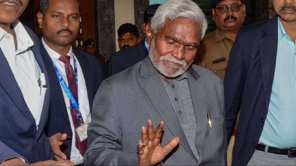 Jharkhand CM Champai Soren amidst Congress turmoil: No threat to coalition govt  Jharkhand CM Champai Soren amidst Congress turmoil: No threat to coalition govt