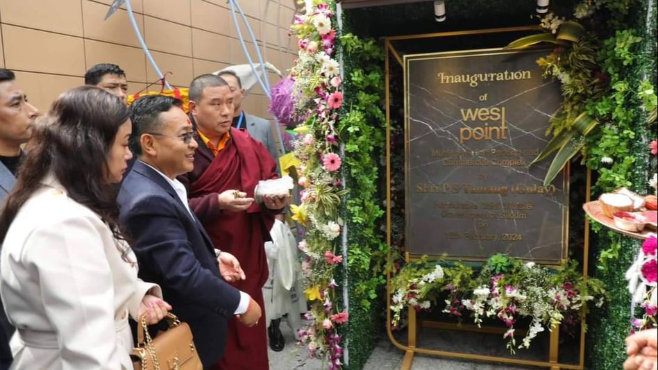 Sikkim CM inaugurates car parking of controversial mall in Gangtok Sikkim CM inaugurates car parking of controversial mall in Gangtok
