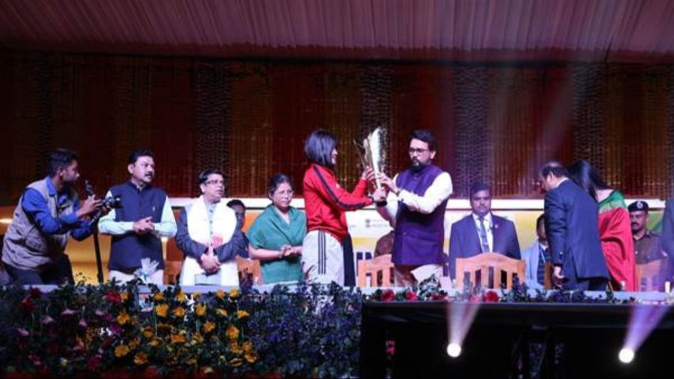 Assam: Union Minister Anurag Thakur inaugurates Khelo India University Games in Guwahati Assam: Union Minister Anurag Thakur inaugurates Khelo India University Games in Guwahati