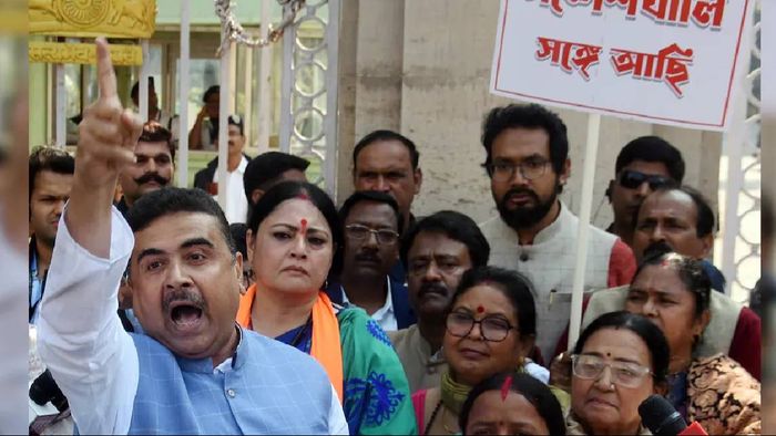 BJP's Suvendu Adhikari stopped from going to Sandeshkhali