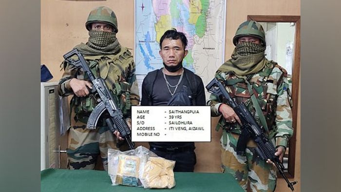 Assam Rifles, Anti Narcotics Squad, Heroin seizure, Aizawl, Mizoram, Drug Trafficking, Northeast India
