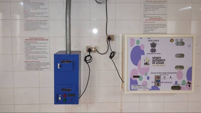 Khelo India University Games promote women's hygiene with sanitary napkin vending machines
