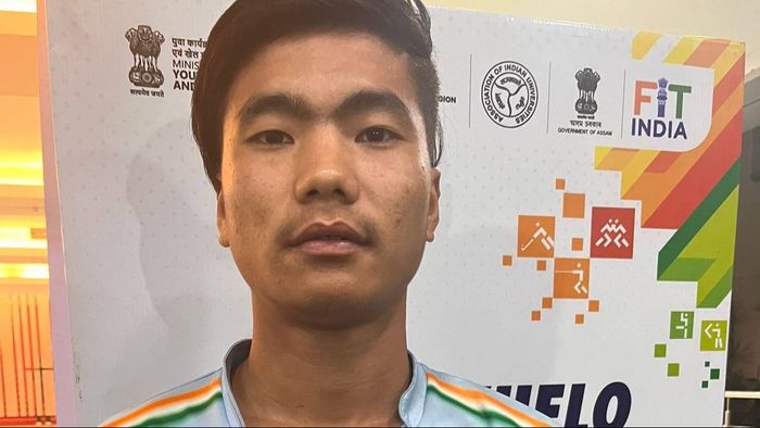 Rugby player Agali Lingfa represented Rashtriya Raksha University (RRU), Gujarat, in the Khelo India University Games (KIUG) 2023.